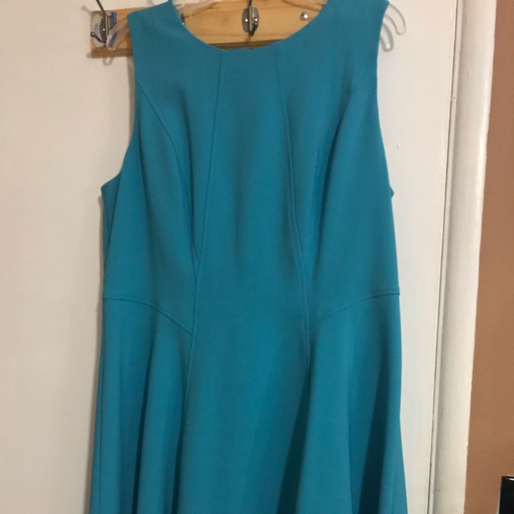 New York & Company Turquoise Dress
